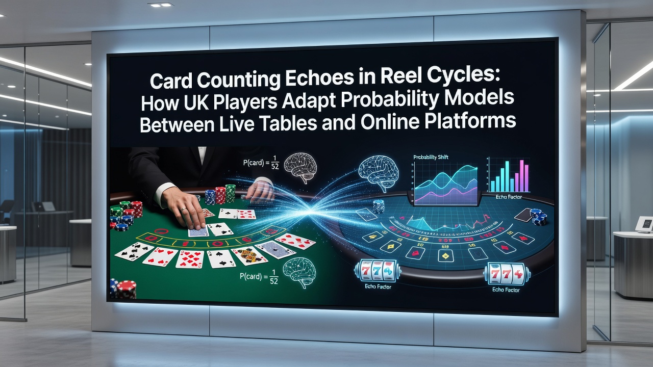 Detailed view of slot reel probability overlays next to blackjack strategy cards used by UK casino visitors