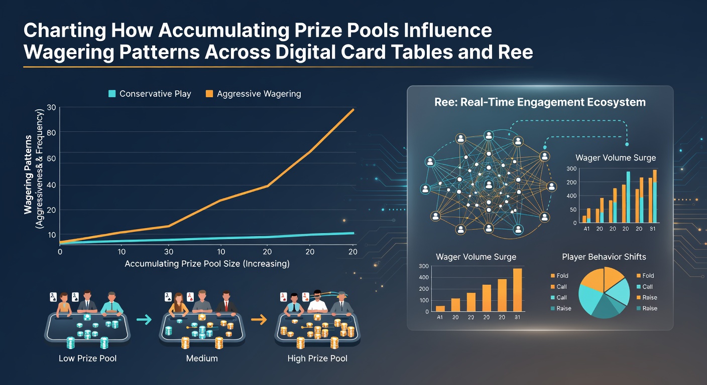 Analytics dashboard displaying wagering pattern shifts between card tables and reel machines as prize pools accumulate
