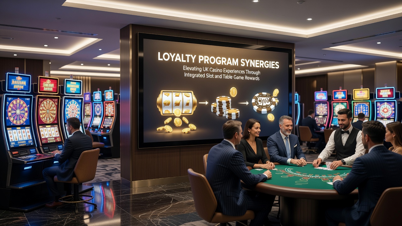 Players reviewing combined loyalty statements at a UK casino lounge