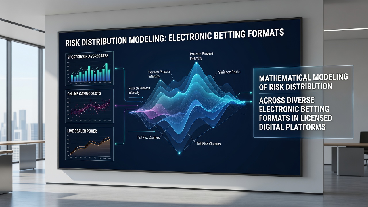 Data dashboard displaying interconnected risk metrics across multiple electronic betting formats with layered probability surfaces