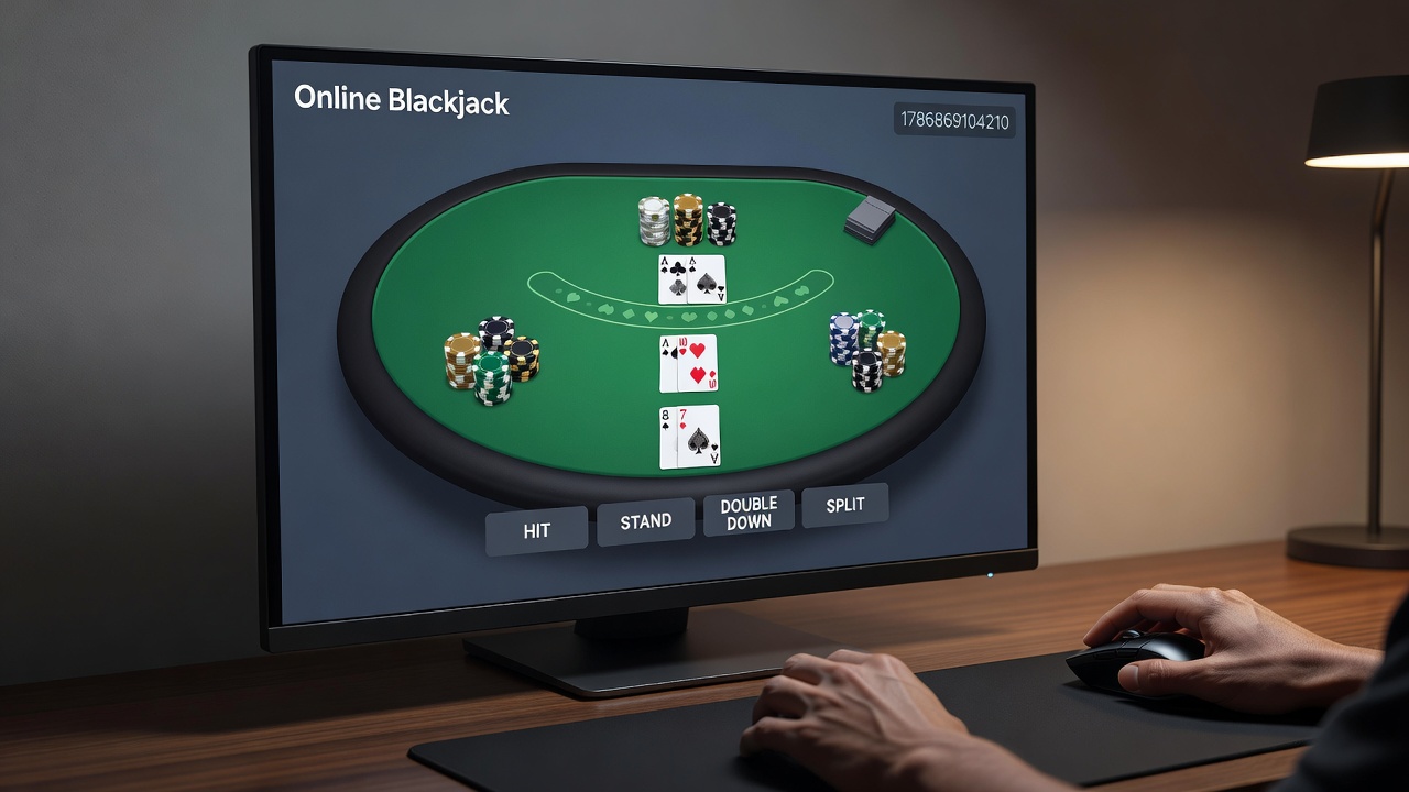 Live dealer blackjack studio with multiple camera angles and real-time betting interface
