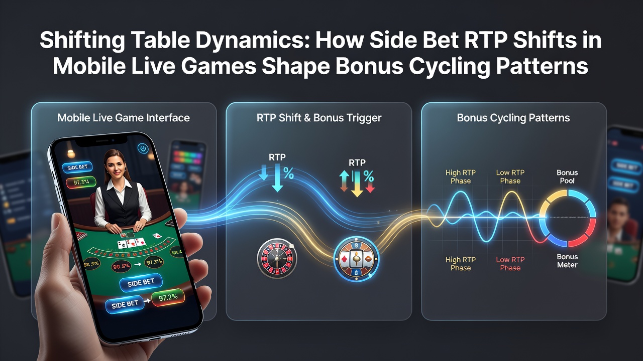 Graph illustrating RTP percentage changes over time and corresponding bonus cycle length for UK players