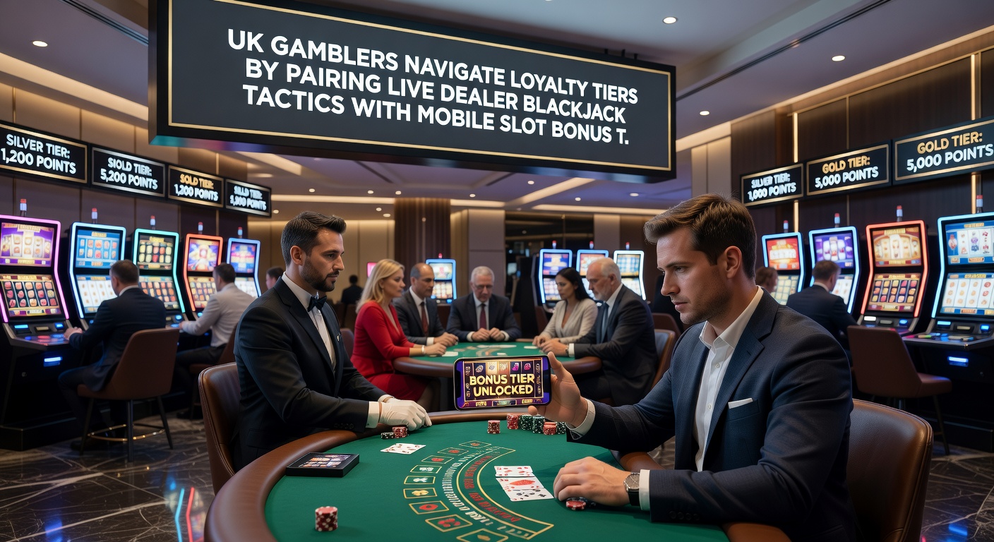 Mobile screen showing slot bonus activation alongside live blackjack table interface
