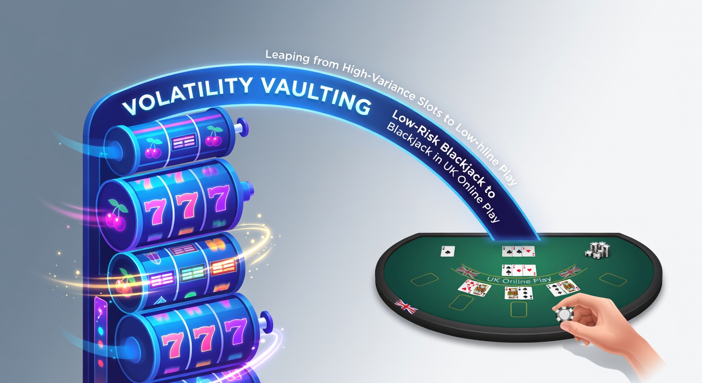 Comparison chart of payout volatility curves for high-variance slots versus stable blackjack sessions, highlighting smoother equity growth in blackjack